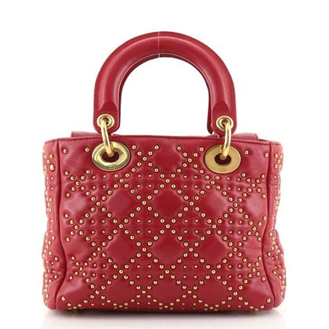 lady dior supple studded|dior lambskin bag.